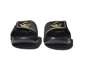 WOMENS LUXE SPORTS RECOVERY SLIDES BLACKOUT
