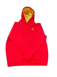 Rest Day Mid-Weight Satin-Lined Pullover Hoodie (Red) LC